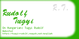 rudolf tugyi business card